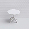 Plastic Table, Mini Furniture, Dollhouse Decorations, White, 30x30mm
