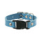 Imitation Leather & Alloy & Plastic Bracelets for Men Women, Platinum, Sky Blue, 9-7/8 inch(25cm)