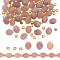 1 Strand Natural Sunstone Beads Strands, with Seed Beads, Faceted, Oval, 7.5~8x6~6.5mm, Hole: 1.2mm, about 40~42pcs/strand, 15.35~15.55''(39~39.5cm)