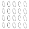 UNICRAFTALE 10pcs 5 Sizes Stainless Steel Finger Ring Settings 15.7/16.5/17.3/18.1/18.9mm Ring Core Blank for Ring Jewelry Making Polished Comfort Finger Ring Round Finger Ring