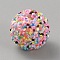 Opaque Acrylic Beads, Round, Colorful, 15.5x14.5mm, Hole: 2.3mm