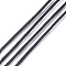 Polyester Cord, Satin Rattail Cord, for Beading Jewelry Making, Chinese Knotting, Black, 2mm, about 10.93 yards(10m)/bundle