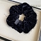 Velvet Hair Ties, Midnight Blue, 130mm