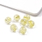 Transparent Acrylic Beads, Round, Yellow, 10mm, Hole: 2.1mm