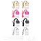 Car Air Freshener Perfume Bottle, Glass Hanging Aromatherapy Essential Oil Scent Diffuser, with Plastic Funnel Hopper and Pipettes, Mixed Color, 12pcs/set