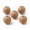 Food Grade Eco-Friendly Silicone Beads, Round, BurlyWood, 15mm, Hole: 2mm