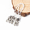 Mobile Straps, with Polyester String and Alloy Findings, White, 70mm