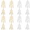 SUNNYCLUE 1 Box 8Pcs Dream Catcher Charms Dream Catchers Charm Stainless Steel Feather Charm Hollow Metal Double Sided Charms for Jewelry Making Charm Earrings Necklace Keychain Women DIY Supplies