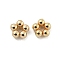 CCB Plastic Spacer Beads, Flower, Golden, 5x2.3mm, Hole: 1.2mm