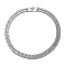 Non-Tarnish 304 Stainless Steel Mesh Chain Necklaces, Stainless Steel Color, 17.72 inch(45cm)