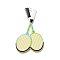 Acrylic Pendants, Sport Themes, Yellow, 48.5x27.5x2mm, Hole: 1.6mm