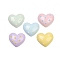 Plastic Cabochons, Spot Charm, Random Color, Heart, 16.5x19x6.5mm