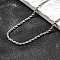 Tarnish Resistant 304 Stainless Steel Rope Chain Necklaces, with Lobster Clasps, Stainless Steel Color, 19.9 inch(50.5cm)