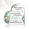 Acrylic Decoration, for Home, Living Room and Bedroom, Heart with Word, Plants, 100x100x10mm
