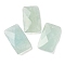 Natural Aquamarine Pendants, Rectangle, Faceted, 30~30.5x18~18.5x6~6.5mm, Hole: 1.5mm