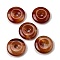 Natural Red Banded Agate(Dyed & Heated) Pendants, Donut/Pi Disc Charms, 29.5~30.5x7.5~8mm, Hole: 6.3~6.5mm