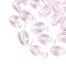 Baking Painted Transparent Glass Beads, Teardrop, Misty Rose, 9x6mm, Hole: 1.2mm, about 2325pcs/1000g