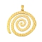 Ocean Series Alloy Pendants, Golden, 86x79x2mm, Hole: 12x5mm