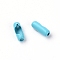 Iron Ball Chain Connectors, Column, Light Sky Blue, 8.5x3mm, 10pcs/bag