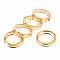 Transparent Acrylic Finger Rings, Ring, Orange, US Size 7 1/2(17.7mm)