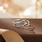 Twelve Constellations 925 Sterling Silver Finger Rings, Platinum, Aries, Inner Diameter: 16~19mm
