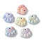 Natural Rainbow Alashan Agate Charms, Dyed, Paw Print Charms, Mixed Color, 12~12.5x14~14.5x4~4.5mm, Hole: 1.2mm
