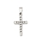 304 Stainless Steel Pendants, Cross Charm, Anti-Tarnish, Stainless Steel Color, 28x15x2mm, Hole: 6x3.5mm