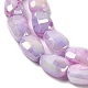 Chapelets de perles en verre électroplaqué GLAA-D013-05G-3