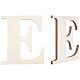文字 e の形の未完成の木材のスライス  レーザーカットウッドシェイプ  diyの絵画飾りクリスマスの家の装飾のペンダント  湯通しアーモンド  30x26.3x0.35cm DIY-GA0001-13-1
