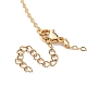 Brass Chains Macrame Pouch Empty Stone Holder for Pendant Necklaces Making NJEW-JN04475-01-7