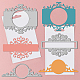 GLOBLELAND 3Pcs Round Lace Mirror Frame Cutting Dies Metal Mirror Floral Lace Frame Die Cuts Embossing Stencils Template for Paper Card Making Decoration DIY Scrapbooking Album Craft Decor DIY-WH0309-816-3