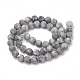 Natürliche Sesam Jaspis / Kiwi Jaspis Perlen Stränge G-T106-161-3