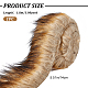 GORGECRAFT Faux Fur Ribbon Brown Fox Fur Fabric 7x180cm Artificial Fur Stripe Precut Fluffy Plush Trim for DIY Craft Clothing Embellishments Rugs Blankets Patches Photographic Background Decoration AJEW-WH0326-16B-2