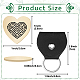 CREATCABIN 1Pc Heart Shape 201 Stainless Steel Commemorative Decision Maker Coin AJEW-CN0001-68K-2