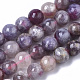 Brins de perles de tourmaline rouge violet naturel G-N327-02C-01-1