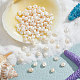 Nbeads circa 129 pz perle di perle d'acqua dolce coltivate naturali PEAR-NB0002-10-4