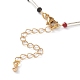Bracelets en perles de verre rondelle à facettes BJEW-JB05761-3
