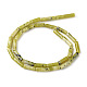Brins de perles turquoise jaune naturel (jaspe) G-F247-18-2
