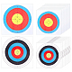 40 шт. 2-х цветная бумажная мишень AJEW-NB0006-27-1