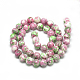 Synthetic Ocean White Jade Beads Strands G-S252-8mm-04-3