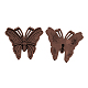 Tibetan Style Alloy Butterfly Cabochons TIBEP-1163-R-FF-1