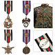 AHANDMAKER 4 Pcs Costume Military Badge Medal JEWB-GA0001-06-1