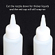 Benecreat 20 Packung 2 ml (60 ml) Plastik-Quetschflaschen mit roten Verschlusskappen - gut zum Basteln DIY-BC0009-04-4