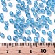 6/0 perles de rocaille rondes en verre SEED-US0003-4mm-163-3