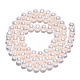 Fili di perle di perle d'acqua dolce coltivate naturali PEAR-N016-05A-4