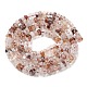 Brins de perles de quartz hématoïde rouge naturel/quartz ferrugineux G-H292-A07-01-3