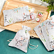 PandaHall 50pcs Flower Cotton Bags with Drawstring ABAG-WH0005-67-2