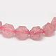 Chapelets de perles aux fraises en quartz naturel G-K066-15A-10mm-2