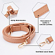 Gorgecraft 2Pcs PU Leather Bag Strap and Acrylic & CCB Plastic Link Chains Bag Handles FIND-GF0001-61-4