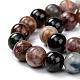 Turmalina naturales hebras de perlas redondo G-F269-05-8mm-2